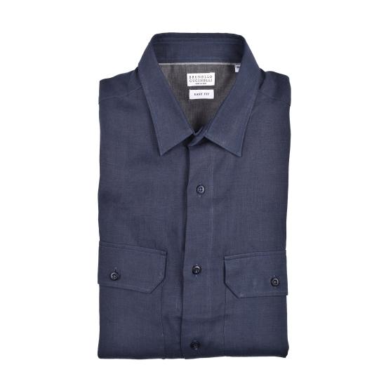  브루넬로 쿠치넬리 셔츠 i165062 NAVY
