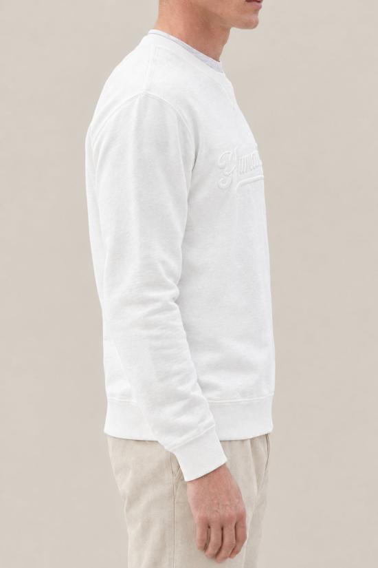  브루넬로 쿠치넬리 긴팔 티셔츠 i303889 WHITE - BRUNELLO CUCINELLI