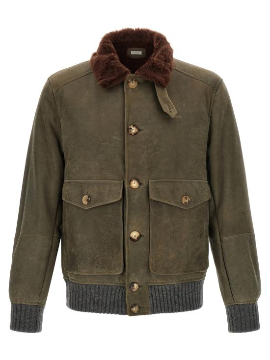  브루넬로 쿠치넬리 자켓 LDMPMWT1952CMD40 OLIVE