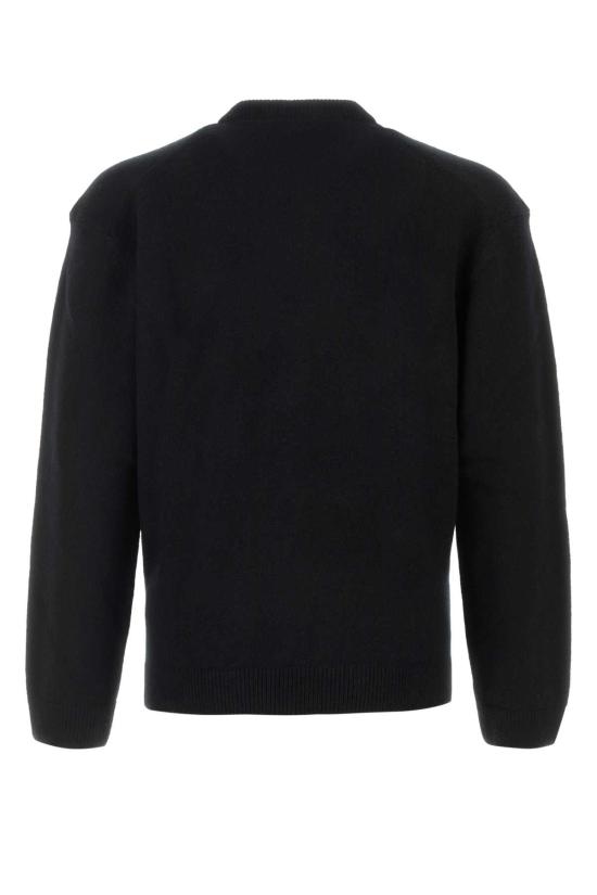 26FW 메종키츠네 폭스 헤드 램스울 컴포트 스웨터 PM00803KT1006 P199 BLACK - MAISON KITSUNE