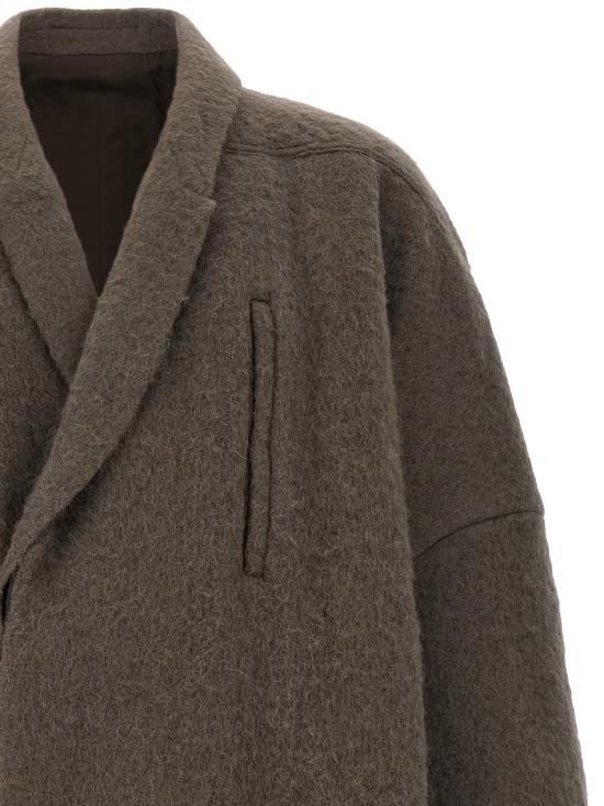 26FW 릭 오웬스 코트 RI344791BM GREY - RICK OWENS