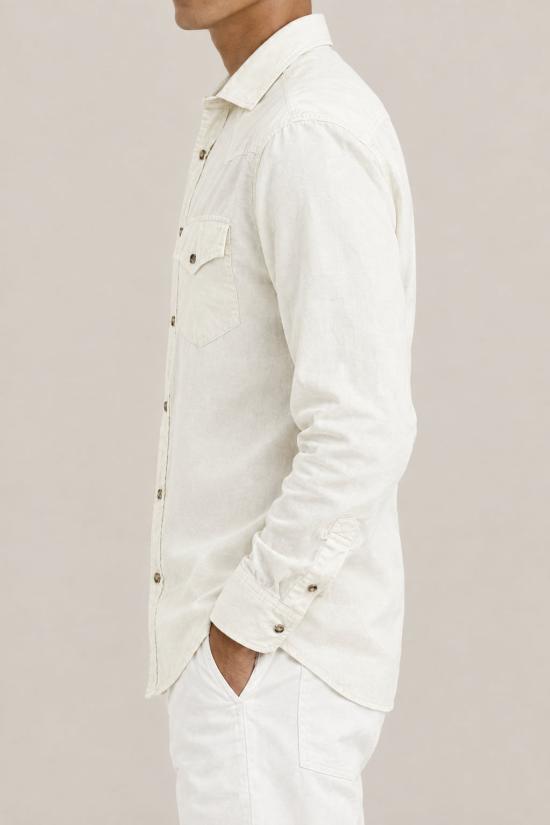  브루넬로 쿠치넬리 셔츠 i302354 WHITE - BRUNELLO CUCINELLI
