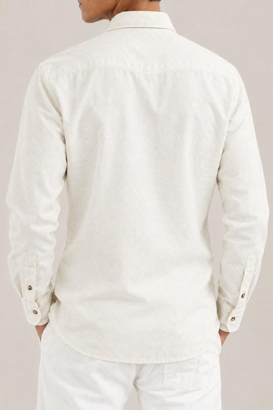  브루넬로 쿠치넬리 셔츠 i302354 WHITE - BRUNELLO CUCINELLI