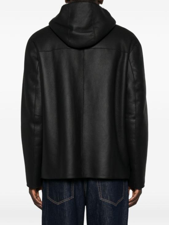 26FW 엠포리오 아르마니 가죽 자켓 EM007248 AF29268UC001 BLACK - EMPORIO ARMANI