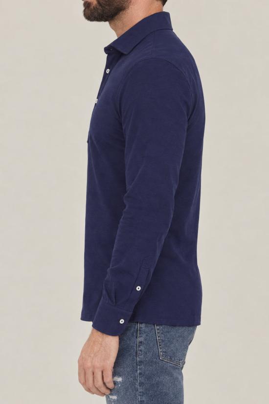  브루넬로 쿠치넬리 셔츠 i138374 BLUE - BRUNELLO CUCINELLI