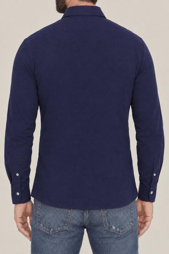  브루넬로 쿠치넬리 셔츠 i138374 BLUE - BRUNELLO CUCINELLI