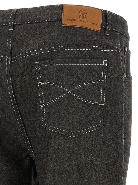 26FW 브루넬로 쿠치넬리 팬츠 BR344834BM GRAY - BRUNELLO CUCINELLI