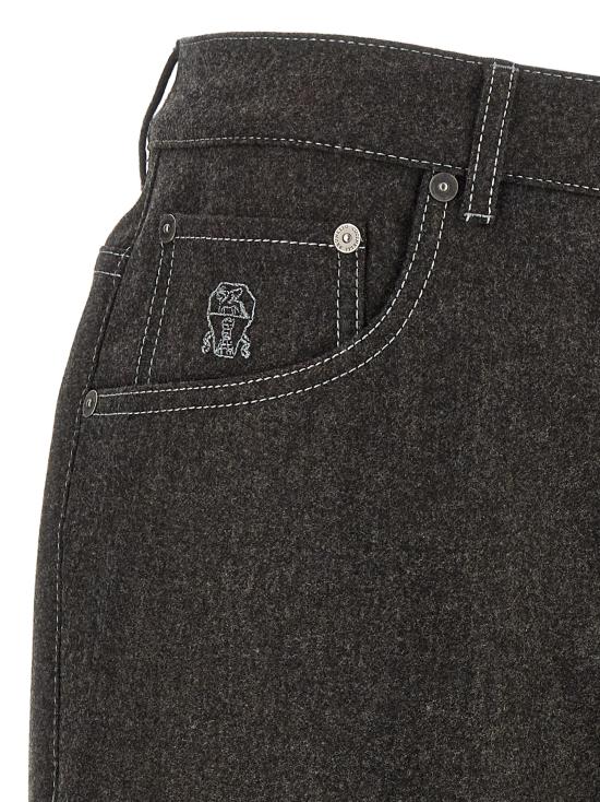 26FW 브루넬로 쿠치넬리 팬츠 BR344834BM GRAY - BRUNELLO CUCINELLI