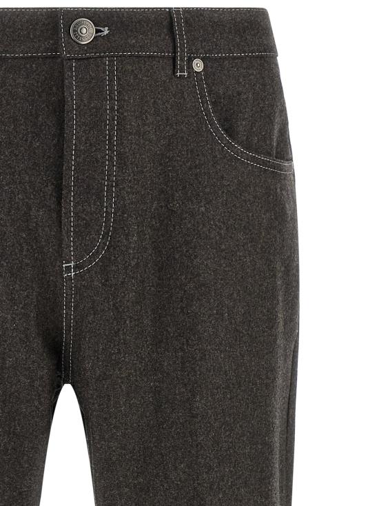 26FW 브루넬로 쿠치넬리 팬츠 BR344834BM GRAY - BRUNELLO CUCINELLI