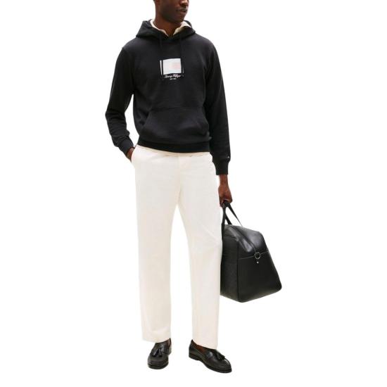 25FW 타미힐피거 후드 티셔츠 TO16661000009RO BLACK - TOMMY HILFIGER