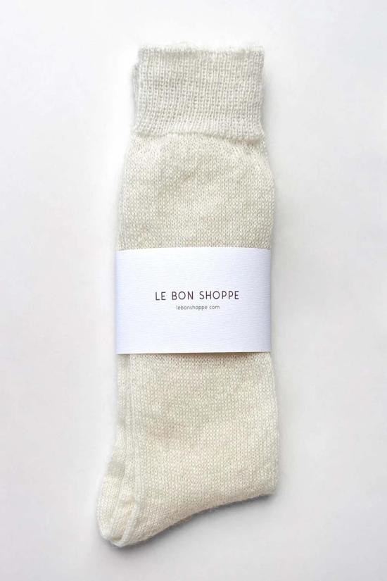  르 본 숍 양말 르봉숍 모헤어 베일  크림 - LE BON SHOPPE