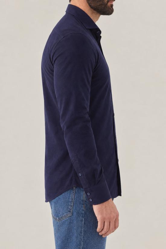  브루넬로 쿠치넬리 셔츠 i302548 NAVY - BRUNELLO CUCINELLI
