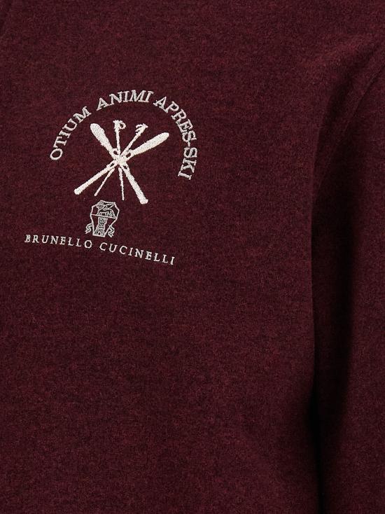 26FW 브루넬로 쿠치넬리 긴팔 티셔츠 BR344830BM BORDEAUX - BRUNELLO CUCINELLI