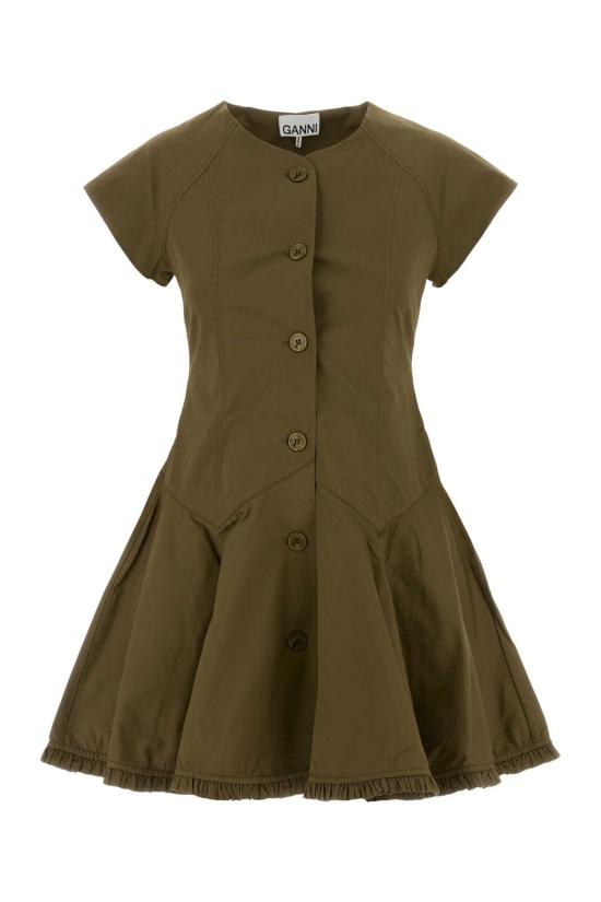 26FW 가니 원피스 A1030838 838 GREEN