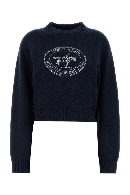 26FW 스포티앤리치 스웨터 WS11785000BL106 3902 NAVY