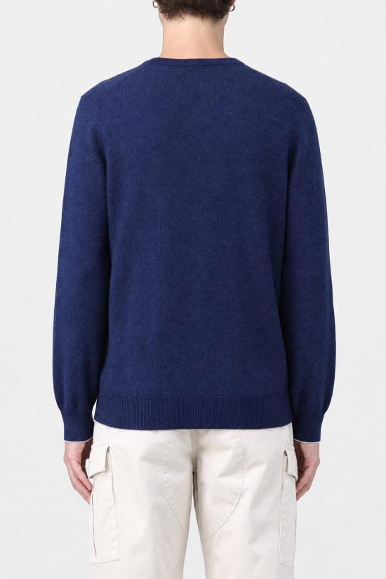  브루넬로 쿠치넬리 스웨터 i265554 BLUE - BRUNELLO CUCINELLI