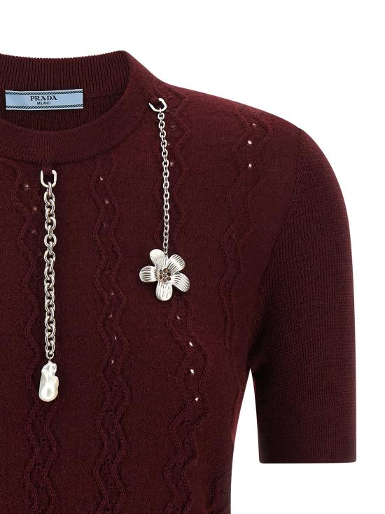  프라다 스웨터 LDP24V2HSOOO17KDF0399 BURGUNDY - PRADA