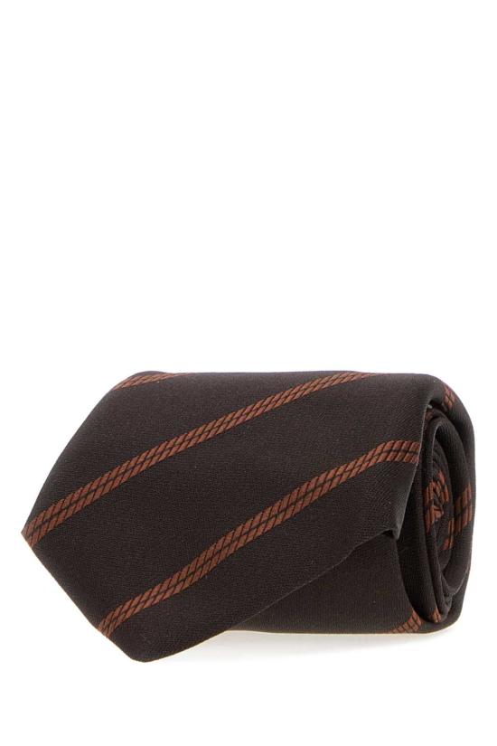26FW 브루넬로 쿠치넬리 넥타이 MY8620018 C8034 BROWN