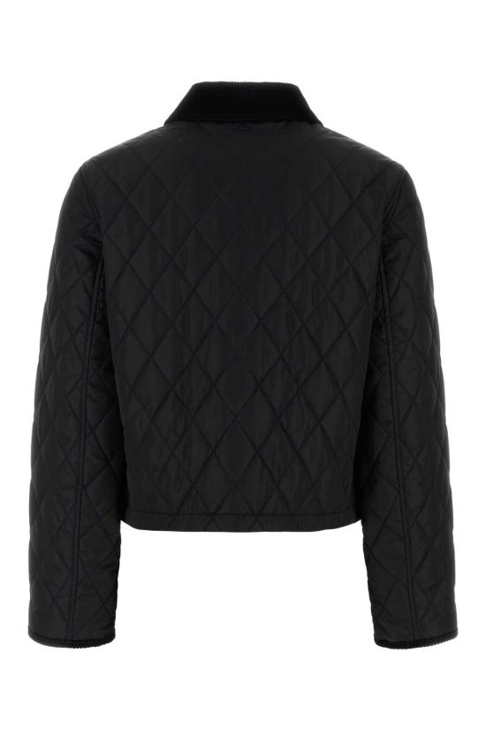 26FW 버버리 올드햄 크롭 퀼팅 자켓 8107465 C1900 BLACK - BURBERRY