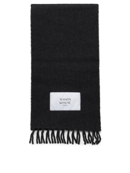 26FW 메종키츠네 베이비 알파카 스카프 LM06206WA0022P199 Black