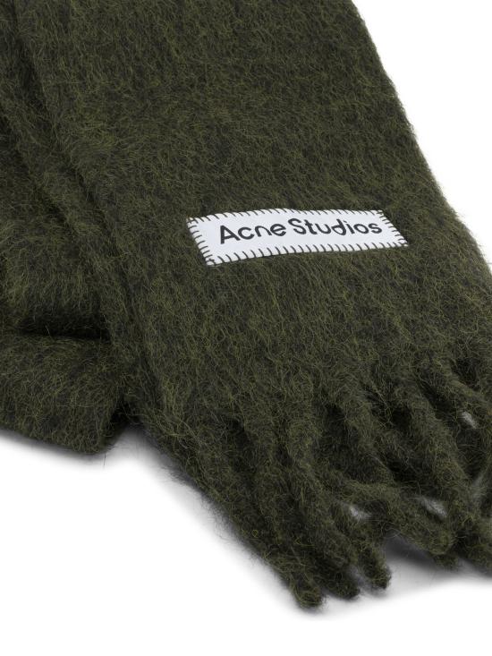 26FW 아크네 스튜디오 벨리 스키니 모헤어 머플러 CA0443AAY Green - ACNE STUDIOS