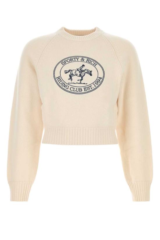 26FW 스포티앤리치 스웨터 WS11785000WH37 3911 CREAM