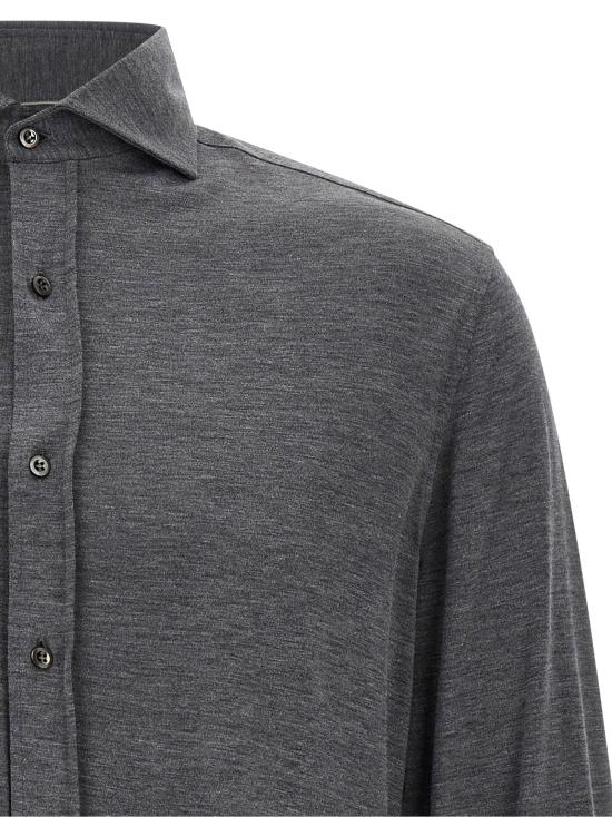  브루넬로 쿠치넬리 셔츠 LDMH8366686C572 GRAY - BRUNELLO CUCINELLI