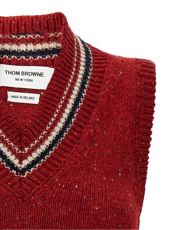 26FW 톰브라운 폴로 티셔츠 TH344531BM RED - THOM BROWNE