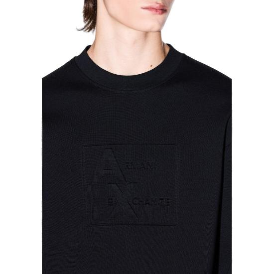 25FW 알마니 긴팔 티셔츠 AR16843000009RO BLACK - ARMANI