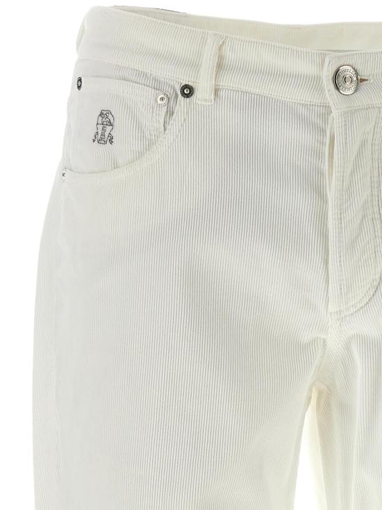 26FW 브루넬로 쿠치넬리 팬츠 BR344832BM WHITE - BRUNELLO CUCINELLI