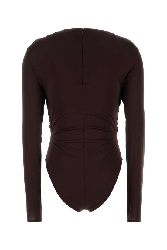 26FW 발망 바디수트 티셔츠 TO0000000014 A51 BROWN - BALMAIN