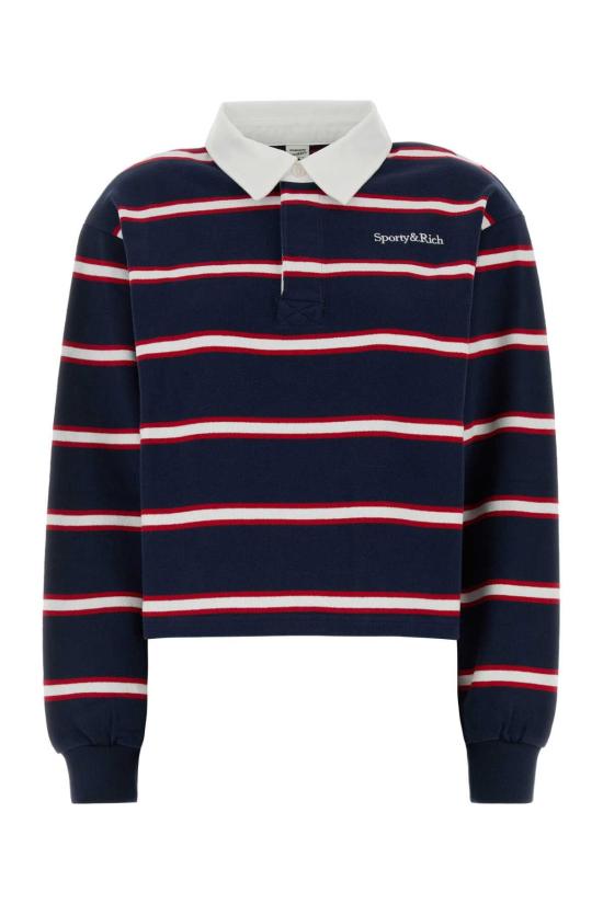 26FW 스포티앤리치 폴로 티셔츠 TO00885300BL171 4184 NAVY