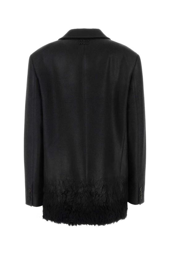 26FW 미우미우 자켓 MH2076SOOO6702 F0B70 BLACK - MIU MIU