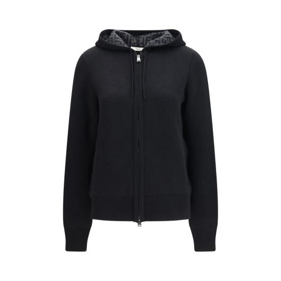 26FW 펜디 후드 티셔츠 FEFZE589B1I8F0D9JBB BLACK