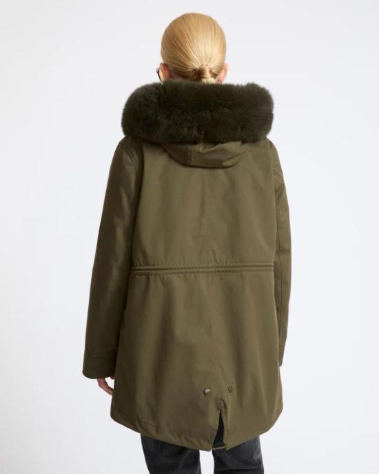 26FW 이브살로몬 코트 MASTER ULT 010423 VERT 36 OLIVE - YVES SALOMON