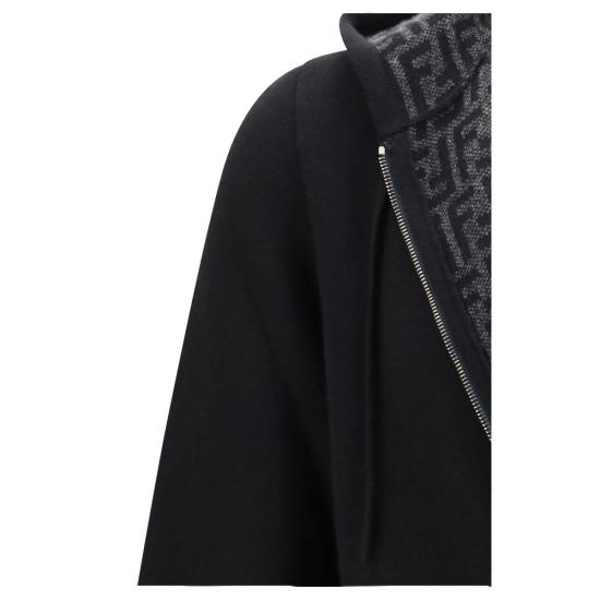26FW 펜디 후드 티셔츠 FEFZC192B1I8F0D9JBB BLACK - FENDI