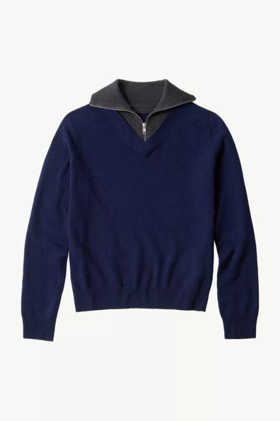 26FW MM6 메종마르지엘라 스웨터 MASTER ULT 010659 BLEU XS NAVY