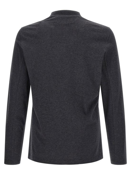  브루넬로 쿠치넬리 탑 LDM0B131366C8127 CHARCOAL - BRUNELLO CUCINELLI