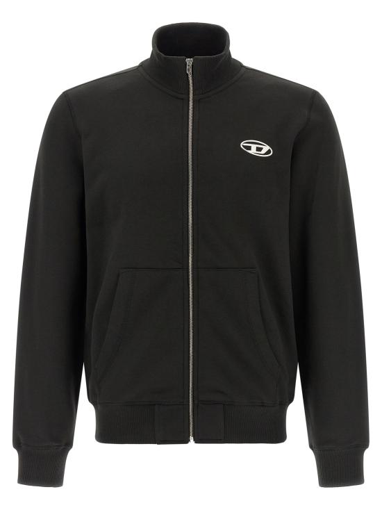 26FW 디젤 긴팔 티셔츠 DI336947BM BLACK