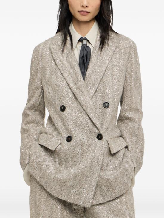 26FW 브루넬로 쿠치넬리 수트 자켓 MA1567255 CTB74 BEIGE - BRUNELLO CUCINELLI