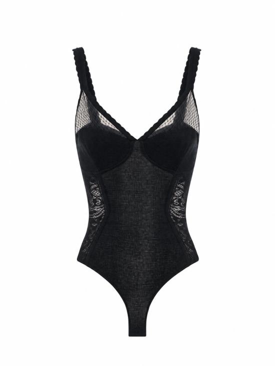 26FW 엘리자베타프랜치 바디수트 티셔츠 BK07Q66E2 110 NERO S