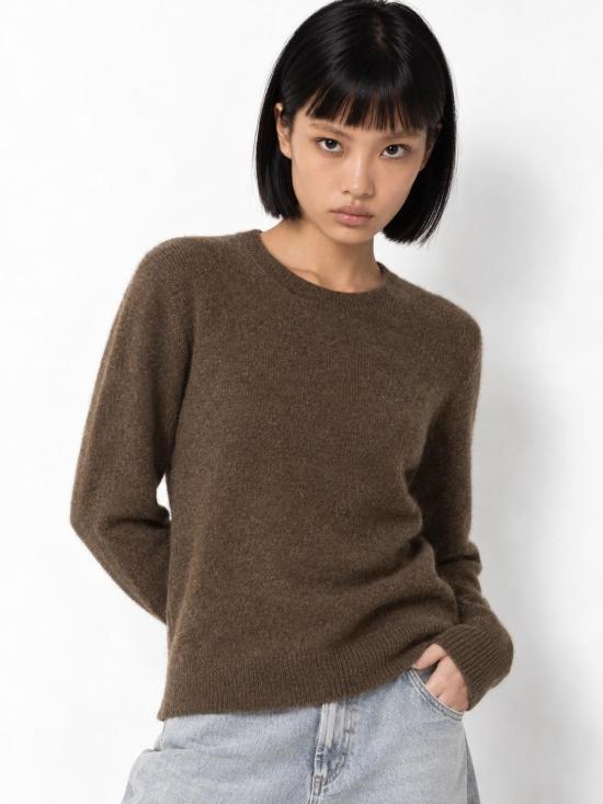 26FW 에스막스마라 반팔 티셔츠 2629366143SMMVOLIERA 002 MARRONE - 'S MAX MARA