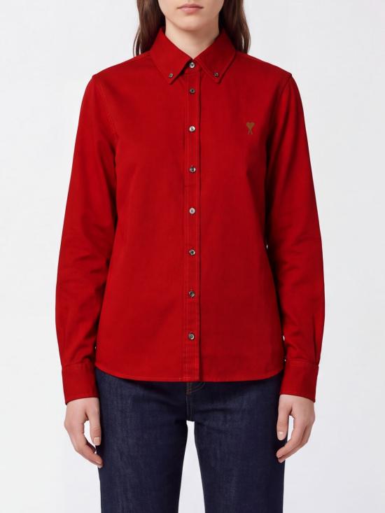 26FW 아미 데님 셔츠 USH786DE0133 A186 Red