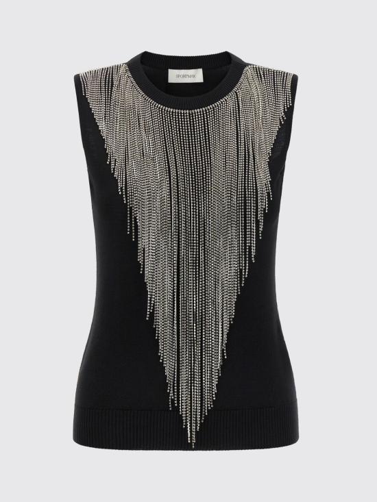 26FW 스포트막스 탑 2622366041600 006 Black - SPORTMAX