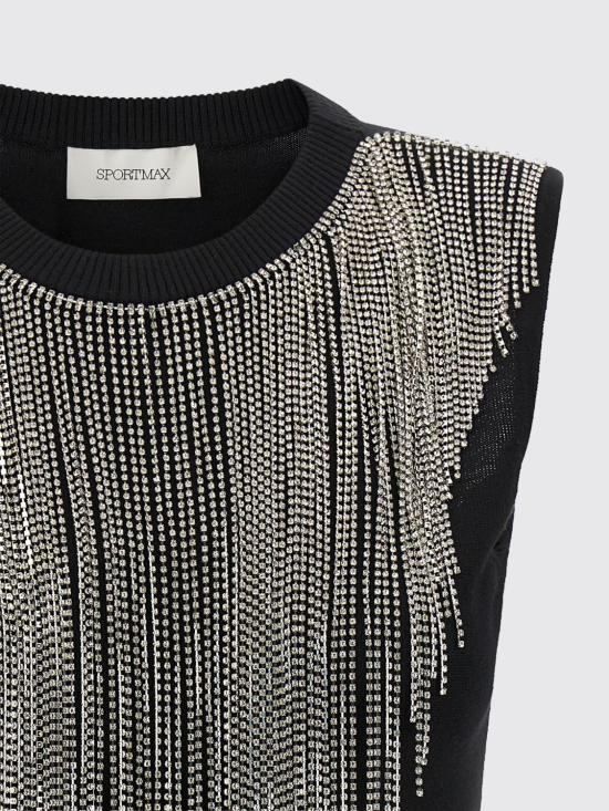 26FW 스포트막스 탑 2622366041600 006 Black - SPORTMAX