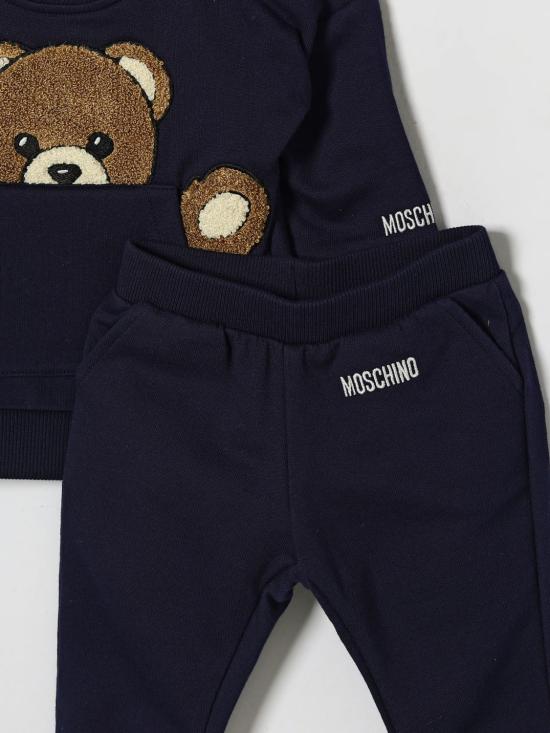 26FW [키즈] 모스키노 오버롤 MUK05VLCA93 40016 Blue - MOSCHINO