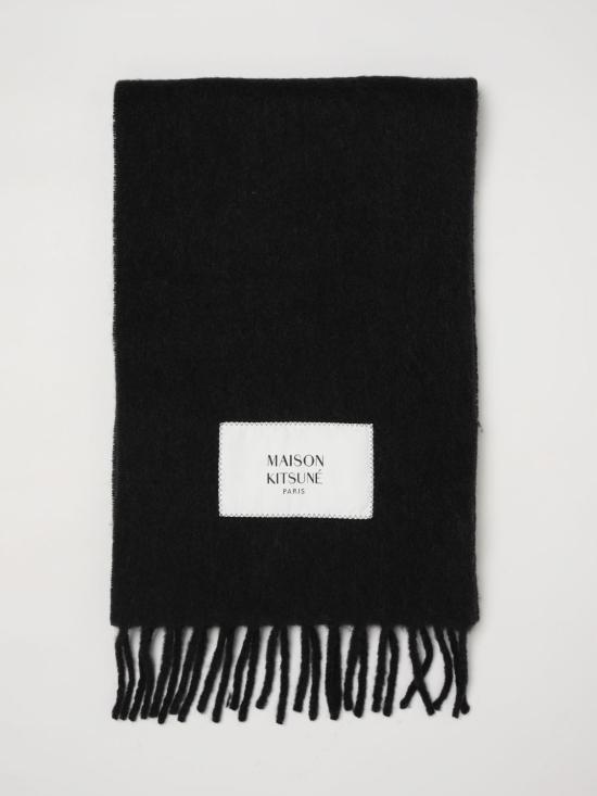 26FW 메종키츠네 베이비 알파카 스카프 LM06206WA0022 P199 Black
