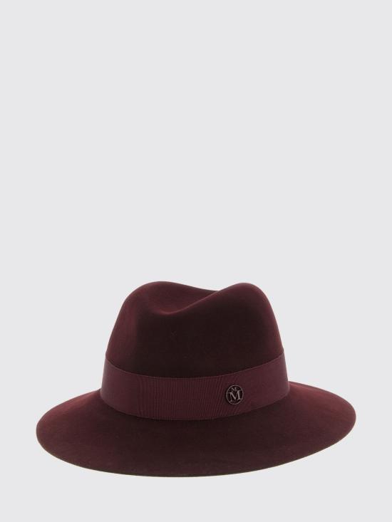 26FW 메종미셸 모자 1002081003 REDBLACK Burgundy