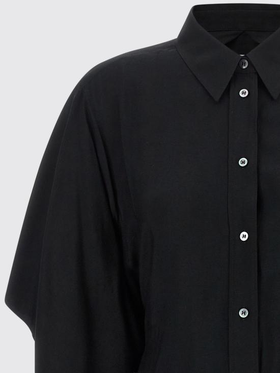 26FW 마르지엘라 케이프 슬리브 셔츠 S29DL0220M36209 900 Black - MAISON MARGIELA