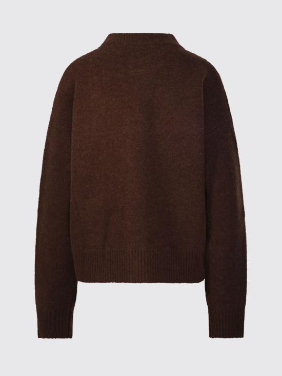 26FW 아미 ADC 하트 인타르시아 알파카 니트 가디건 UKC366KN0135 A362 Brown - AMI